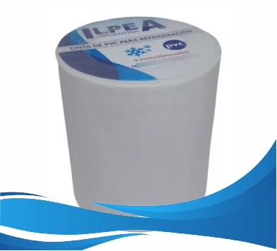 Cinta Pvc Blanca Refrigeracion Con Adhesivo X 20mts X 7 Cm