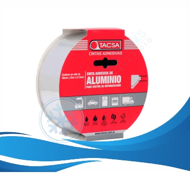  Cinta Adhesiva De Aluminio Tacsa 48mm X 50m Ultra Resistente